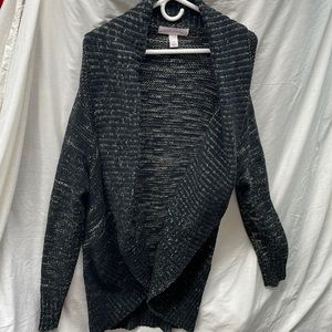 Pure energy cardigan open front knee length sweater sz 2x